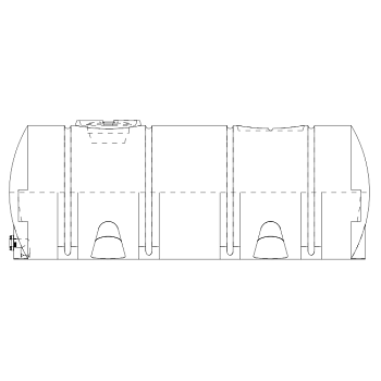 Snyder Horizontal Leg Tank (Heavy Duty) - 2000 Gallon 1