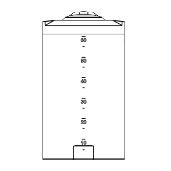 Snyder Vertical Chemical Storage Tank - 70 Gallon 1