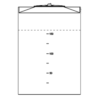 Snyder Vertical Chemical Storage Tank - 200 Gallon 1