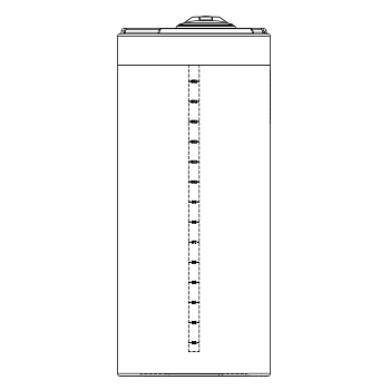Snyder Vertical Chemical Tank (ASTM Certified) - HDLPE - 175 Gallons 1