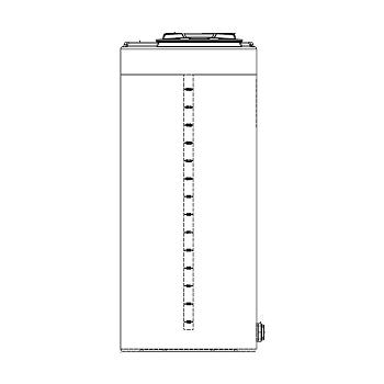 Snyder Vertical Water Storage Tank (Natural White) - 175 Gallon 1