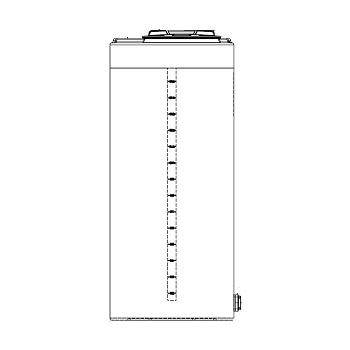 Snyder Vertical Water Storage Tank (Natural White) - 175 Gallon 1