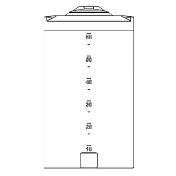 Snyder Vertical Chemical Storage Tank - 70 Gallon 1