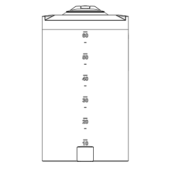 Snyder Vertical Chemical Storage Tank - 70 Gallon 1