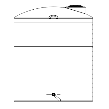 Snyder Vertical Chemical Storage Tank - 4100 Gallon 1