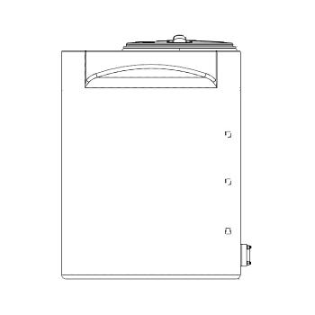 Snyder Vertical Water Storage Tank (Natural White) - 100 Gallon 1
