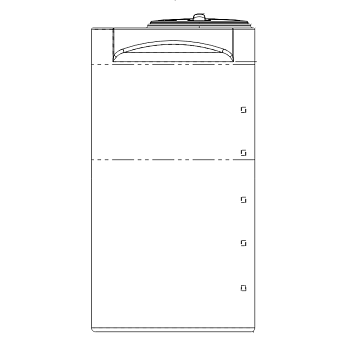 Snyder Vertical Chemical Storage Tank - 150 Gallon 1