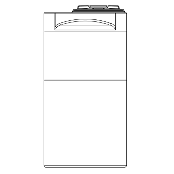Snyder Vertical Chemical Tank (ASTM Certified) - HDLPE - 150 Gallons 1