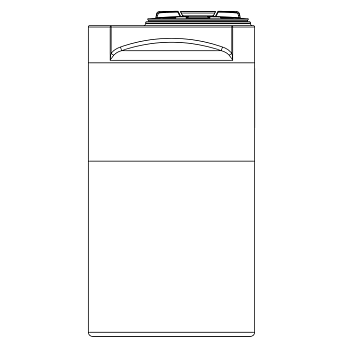 Snyder Vertical Chemical Tank (ASTM Certified) - HDLPE - 150 Gallons 1