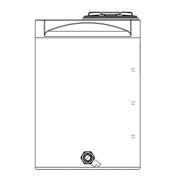 Snyder Vertical Chemical Storage Tank - 210 Gallon 1