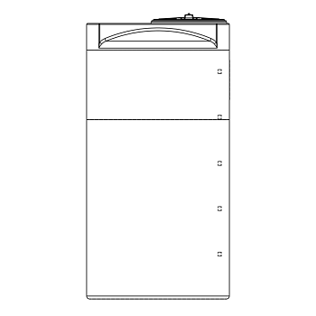 Snyder Vertical Chemical Storage Tank - 290 Gallon 1