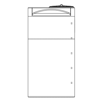 Snyder Vertical Chemical Storage Tank - 290 Gallon 1
