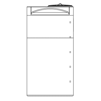 Snyder Vertical Chemical Tank (ASTM Certified) - HDLPE - 290 Gallons 1