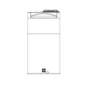 Snyder Vertical Water Storage Tank (Natural White) - 290 Gallon 1