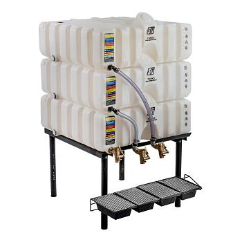 Snyder Cubetainer Gravity Feed System - 60/60/60 Gallon 1
