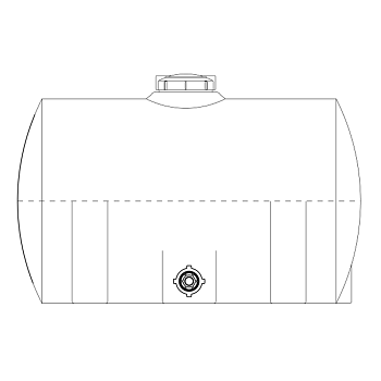Snyder Horizontal Leg Tank (Heavy Duty) - 60 Gallon 1