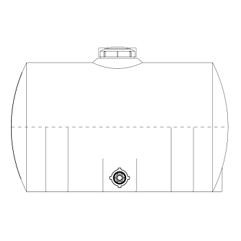 Snyder Horizontal Leg Tank (Heavy Duty) - 60 Gallon 1
