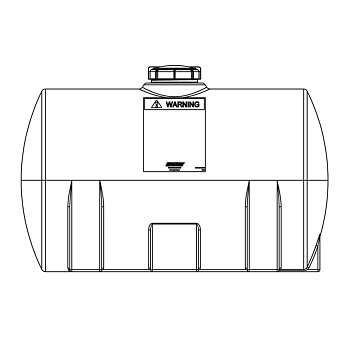 Snyder Horizontal Leg Tank (1.9 XLPE) - 60 Gallon 1