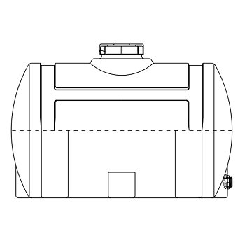 Snyder Horizontal Leg Tank (Heavy Duty) - 125 Gallon 1