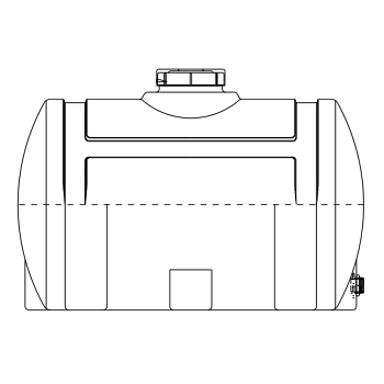 Snyder Horizontal Leg Tank (Heavy Duty) - 125 Gallon 1