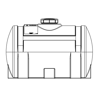 Snyder Horizontal Leg Tank (1.9 XLPE) - 125 Gallon 1