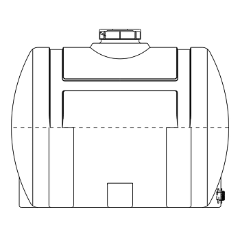Snyder Horizontal Leg Tank (Heavy Duty) - 230 Gallon 1