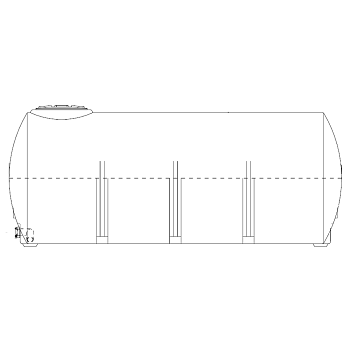 Snyder Horizontal Leg Tank (Heavy Duty) - 750 Gallon 1