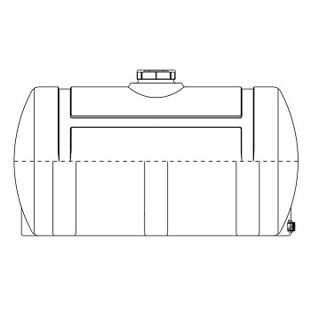 Snyder Horizontal Leg Tank (Heavy Duty) - 300 Gallon 1