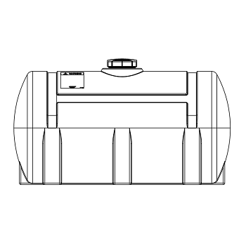 Snyder Horizontal Leg Tank (1.9 XLPE) - 300 Gallon 1