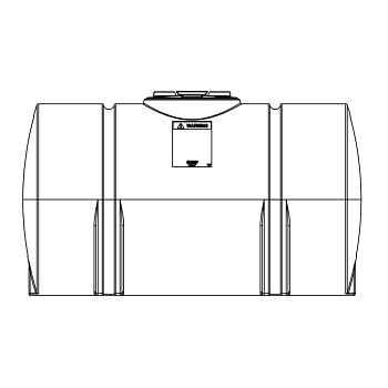 Snyder Horizontal Leg Tank (1.9 HDLPE) - 300 Gallon 1