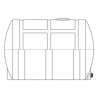 Snyder Horizontal Leg Tank (Heavy Duty) - 730 Gallon 1