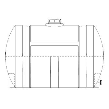Snyder Horizontal Leg Tank (Heavy Duty) - 525 Gallon 1