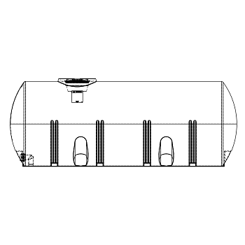 Snyder Horizontal Leg Tank (Heavy Duty) - 1685 Gallon 1