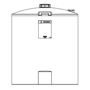 Snyder Vertical Chemical Tank (ASTM Certified) - HDLPE - 200 Gallons 1