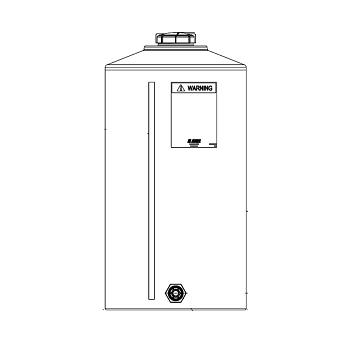 Snyder Vertical Water Storage Tank (Natural White) - 65 Gallon 1