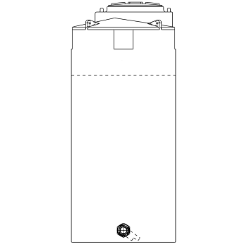 Snyder Vertical Chemical Storage Tank - 300 Gallon 1