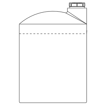 Snyder Vertical Chemical Tank (ASTM Certified) - HDLPE - 290 Gallons 1