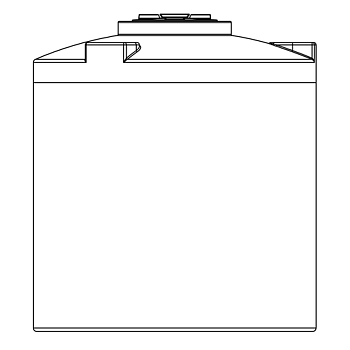 Snyder Vertical Chemical Tank (ASTM Certified) - HDLPE - 710 Gallons 1