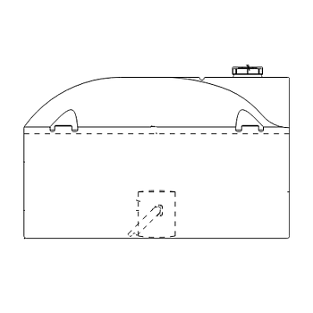 Snyder Vertical Chemical Storage Tank - 1100 Gallon 1