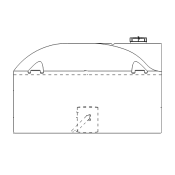 Snyder Vertical Chemical Storage Tank - 1100 Gallon 1
