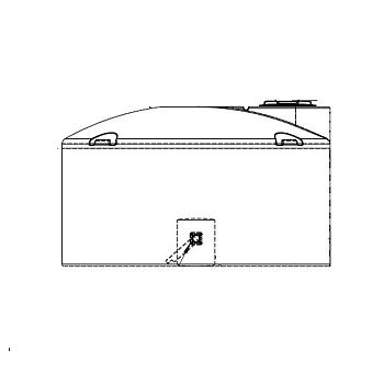 Snyder Vertical Water Storage Tank (Natural White) - 1100 Gallon 1