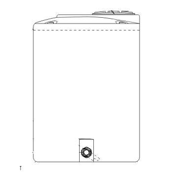 Snyder Vertical Chemical Storage Tank - 400 Gallon 1