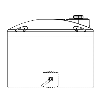 Snyder Vertical Chemical Storage Tank - 1500 Gallon 1