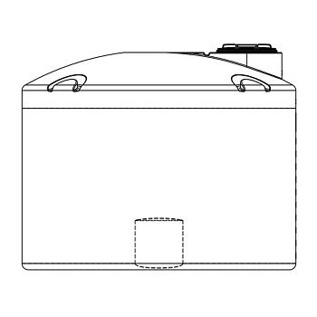 Snyder Vertical Chemical Tank (ASTM Certified) - HDLPE - 1500 Gallons 1