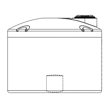 Snyder Vertical Chemical Tank (ASTM Certified) - HDLPE - 1500 Gallons 1