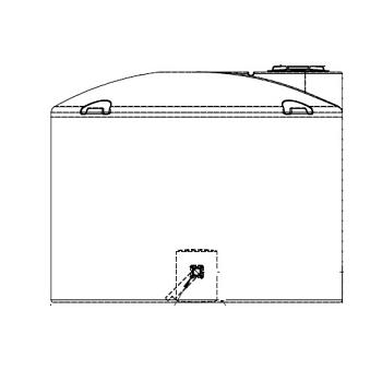 Snyder Vertical Water Storage Tank (Natural White) - 1500 Gallon 1