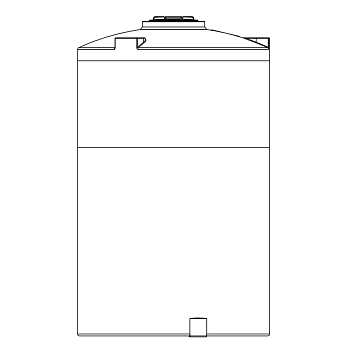 Snyder Vertical Chemical Tank (ASTM Certified) - HDLPE - 1900 Gallons 1