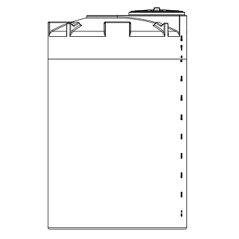 Snyder Vertical Chemical Tank (ASTM Certified) - XLPE - 550 Gallons 1