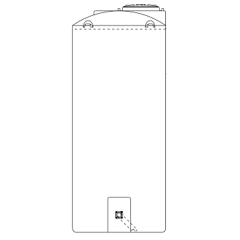Snyder Vertical Chemical Storage Tank - 850 Gallon 1