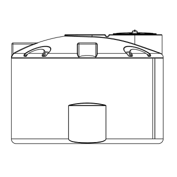 Snyder Vertical Chemical Tank (ASTM Certified) - HDLPE - 550 Gallons 1